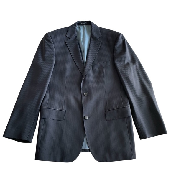 Hugo Boss Blazer Men’s 38S Pasolini Movie Navy Blue 100 Virgin Wool Classic Fit - Picture 1 of 13